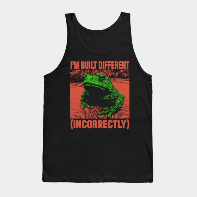 I'm Built Different Frog Tank Top by giovanniiiii